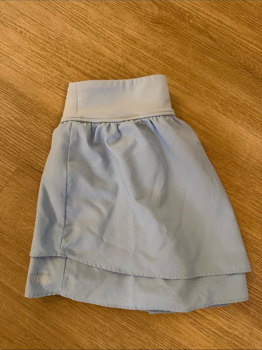 abercrombie kids light blue waistband skirt